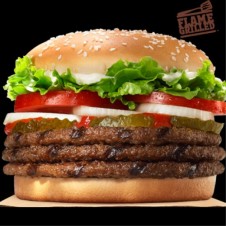 3-Meat Whopper  Meal by  Burger King